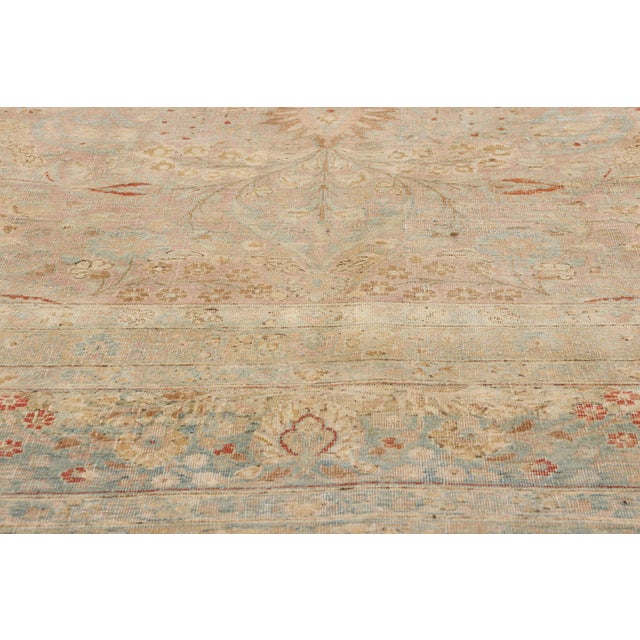 Late 19th Century Late 19th Century Antique Persian Khorassan Rug - 12'07 X 14'03 For Sale - Image 5 of 9