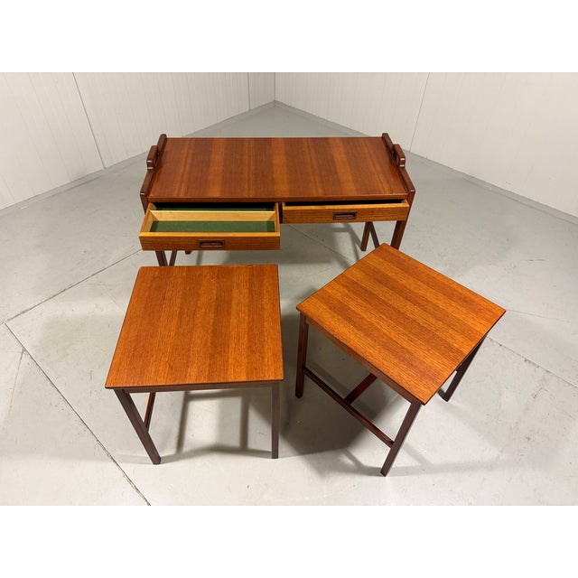 Skaraborgs Möbelindustri Teak Nesting Tables, Sweden, 1960s, Set of 3 For Sale - Image 14 of 15