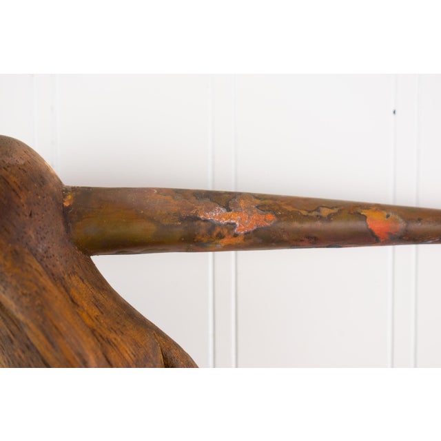 Postmodern Absctract Sculptural Form - Carved Wood and Copper For Sale - Image 11 of 17