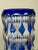 Art Deco Blue Overlay Cut Crystal Vase by Carl Meltzer for Haida, 1915 For Sale - Image 18 of 18