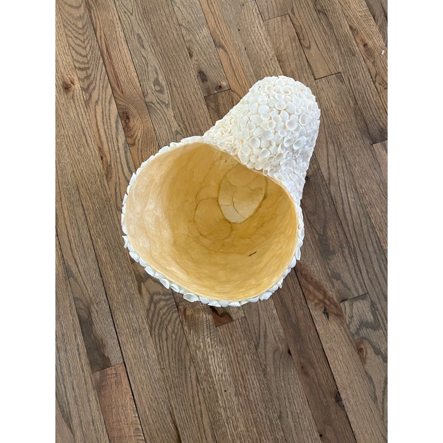 Late 20th Century Sea Shell Encrusted Shell Shaped Vessel For Sale - Image 4 of 7