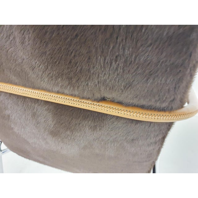 Set of Lounge Chair and Ottoman by Rodolfo Dordoni for Minotti Berman, Italy, 1990s For Sale - Image 17 of 18