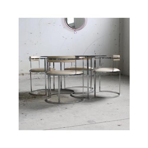 Table and Chairs, Italy, 1970s, Set of 5 For Sale - Image 6 of 18
