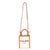 Beige Natural Tan Canvas Calfskin Mini Vertical Cabas Bag For Sale - Image 8 of 9