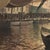Grand Signed Oil Painting on Canvas by Luigi Tafani, 'View of Venice' Dated 1903 For Sale - Image 14 of 16