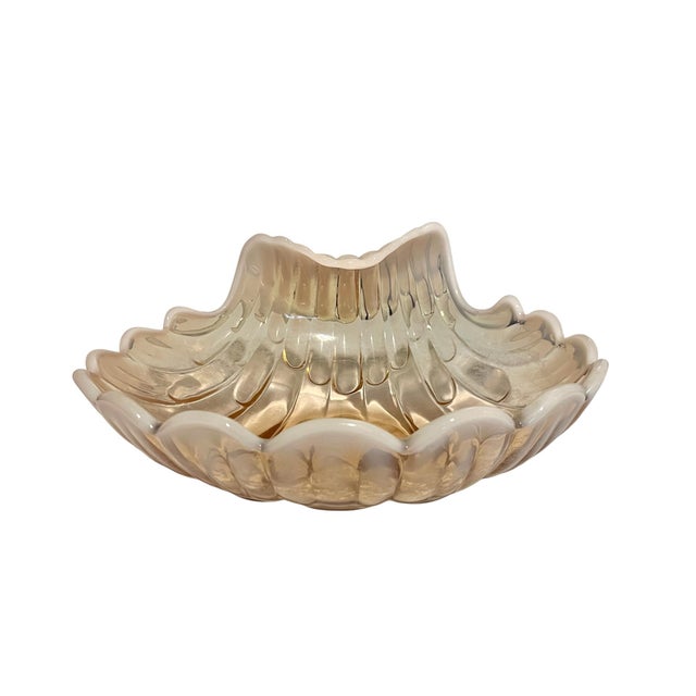 Mid 20th Century Duncan and Miller Sanibel Pink Shell Centerpiece Bowl For Sale In Dallas - Image 6 of 7