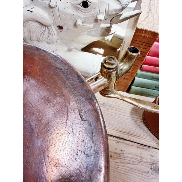 Antique English Copper Stock Pot With Lid For Sale - Image 11 of 15