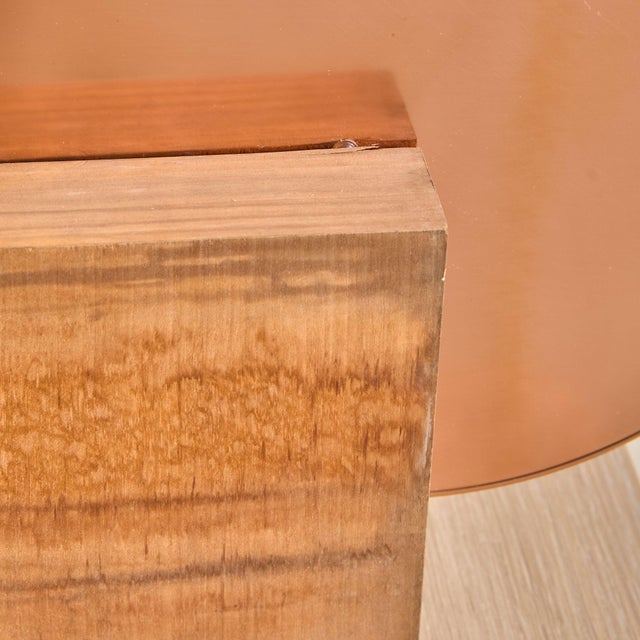 Vintage Italian Wood + Copper Square Sculpture by Banci Firenze For Sale - Image 12 of 13