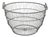 Vintage Industrial Modern Large 24" Metal Wire Oyster Clam Throw Blanket Basket For Sale