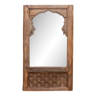 Antique Mandawa Indian Arch Mirror For Sale