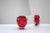 Bright Red Crystal Glass Lamp by Börne Augustsson for Åseda, Sweden For Sale - Image 12 of 14