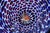Murano Glass Vase with Floating Murrine Mosaic in Blue and Red, 1980s For Sale - Image 11 of 18