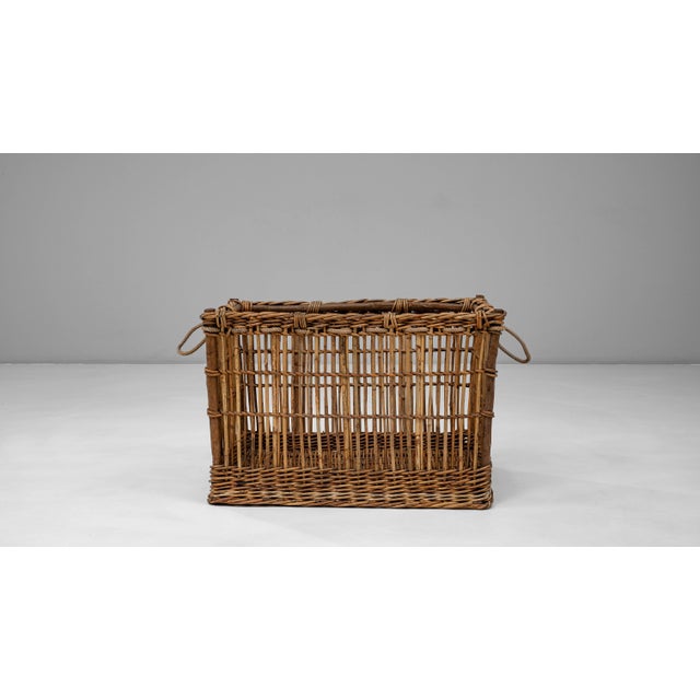 1920s French Wicker Basket For Sale In Greensboro - Image 6 of 18