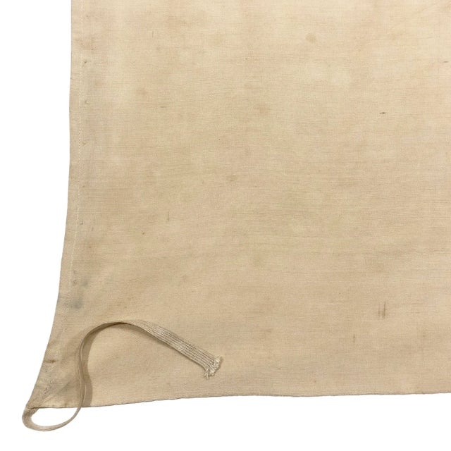 Vintage Hand-Painted Cloth Flag of Japan For Sale - Image 4 of 7