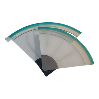 Vintage Wall Lamp in Murano Glass from Leucos, 1970s For Sale