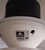 Black Vintage Table Lamp with White Ceramic Base and Fabric Shade by Aro, 1980s For Sale - Image 8 of 10