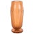 Art Deco Vase in Translucent Cognac with Cubist Geometric Patterns For Sale - Image 9 of 9