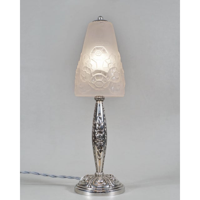 Muller Frères French Art Deco Table Lamp by Muller Freres 1920s France For Sale - Image 4 of 12