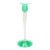 Steuben Jade Green and White Opaline Glass Candlestick, C. 1925 For Sale