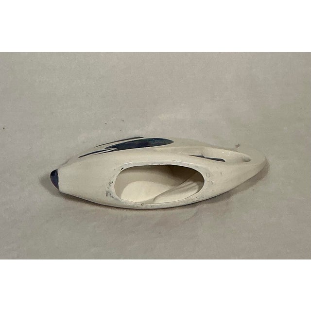Ceramic Vintage Mid-Century Design Large Ceramic Fish Figurine For Sale - Image 7 of 12