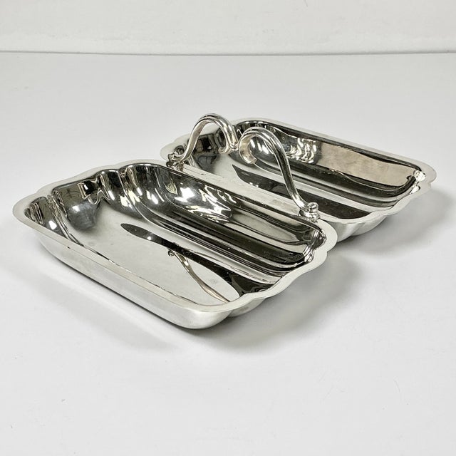 This Mid-Century silverplated serving dish is by Bristol Silver and a perfect addition to your serving ware. It features...