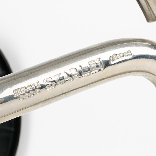 Art Deco Side Tables by René Herbst, Chrome & Bakelite, Circa 1935 For Sale - Image 17 of 18