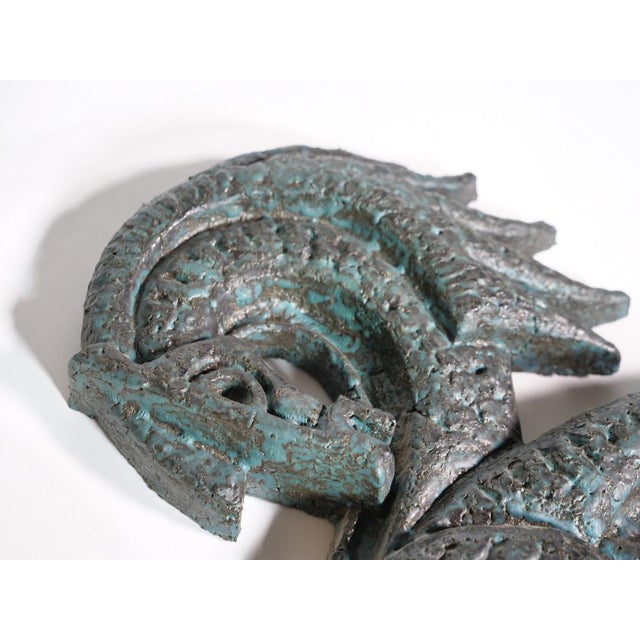 Metal Mid-Century Bronze Horse Wall Figurine, 1960s For Sale - Image 7 of 9