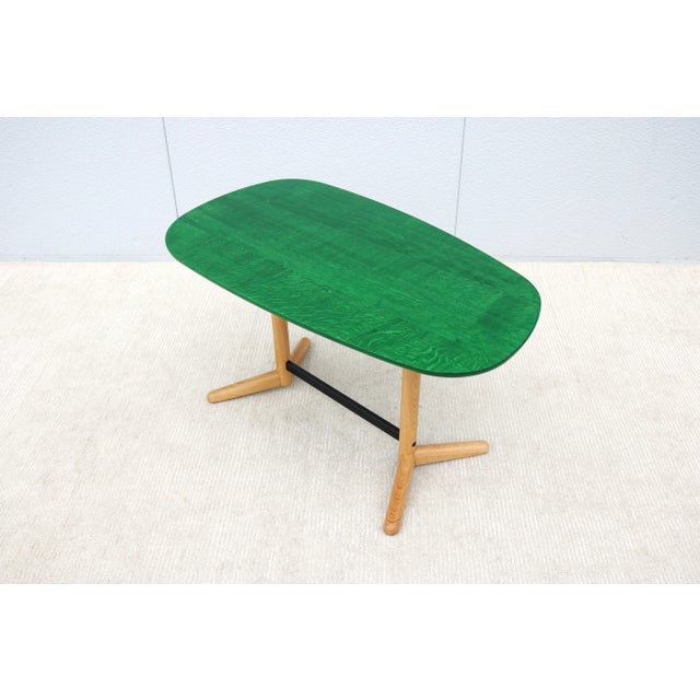 Wood Minimalist Modern O Mr. President Oak Children Desk or Occasional Table by Bulo For Sale - Image 7 of 12