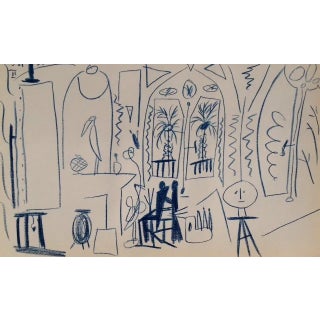 1990s Picasso Sketchbook Carnet De La Californie Print # 3 Dated 15/11/1955 For Sale