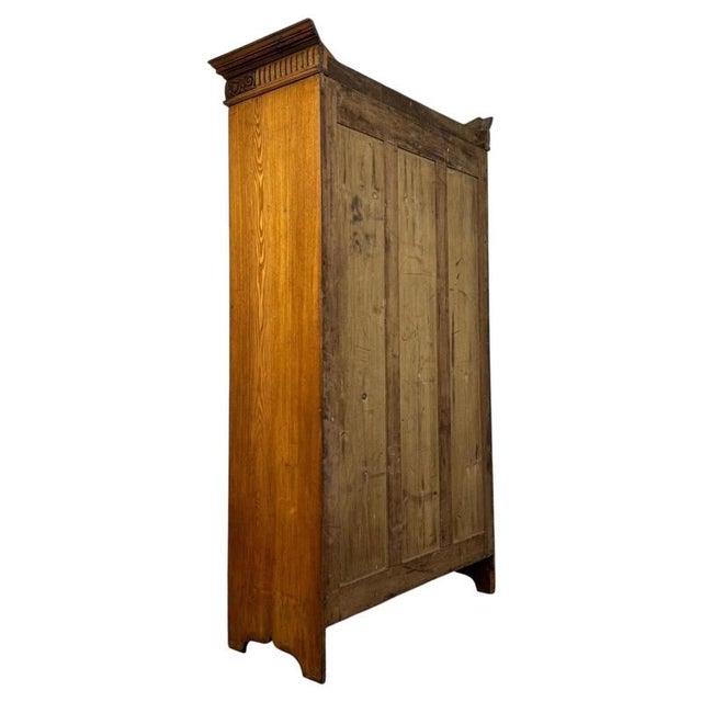 19th Century Ash Compact Wardrobe For Sale - Image 9 of 12