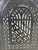 Art Nouveau Late 18th Century 21" W X 27"h Decorative Gate Design Cast Iron Fireplace Surround and Insert For Sale - Image 3 of 4