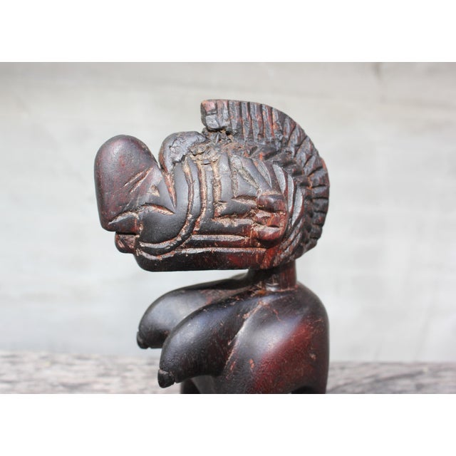 Vintage African Hand-Carved Wood Baga Style Fertility Figure, 1950s For Sale - Image 17 of 18