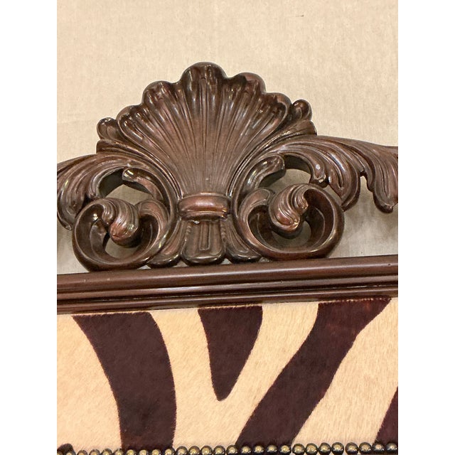 Maitland - Smith Large Ralph Lauren Style Zebra Mirror by Maitland Smith For Sale - Image 4 of 7