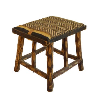 American Folk Art Twig Stool For Sale