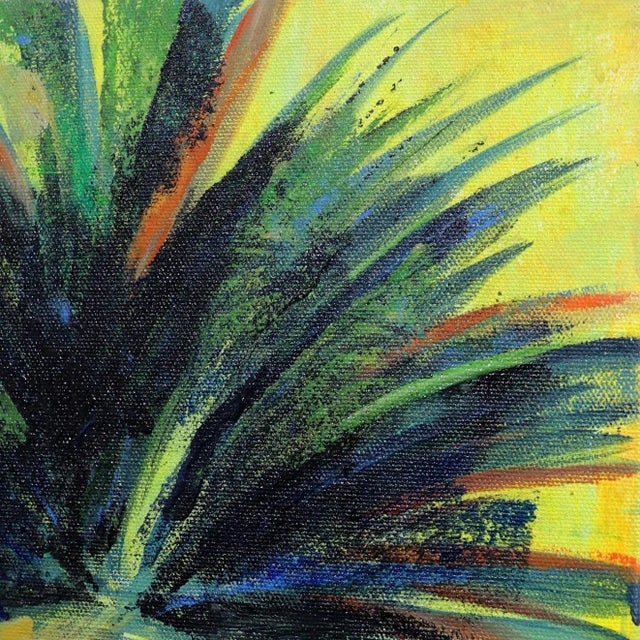 Contemporary Spring Palm - Contemporary Original Acrylic Landscape Painting by Kathleen Keifer For Sale - Image 3 of 8
