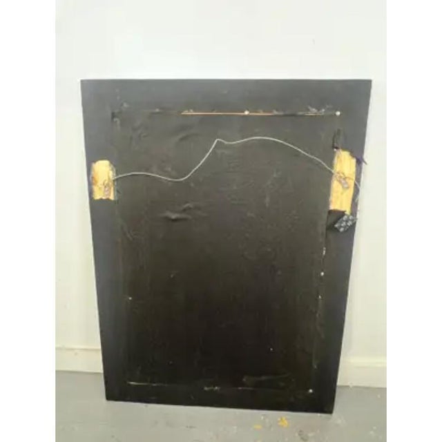 Art Deco Style Black & White Resin Diamond Design Wall, Table or Mantel Mirror For Sale In New York - Image 6 of 12