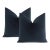 20" Prussian Designer Velvet Pillows - A Pair For Sale