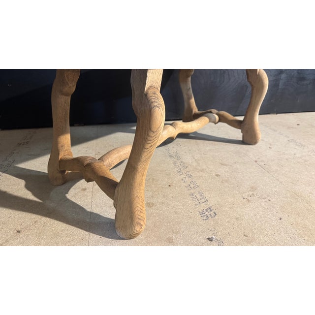 Brown French Oak Coffee Table, 1920s For Sale - Image 8 of 11