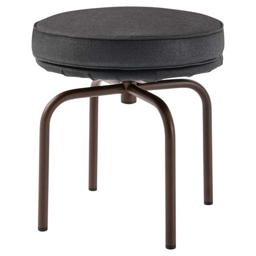 Black LC8 Outdoor Stool in Steel & Leather by Charlotte Perriand for Cassina For Sale - Image 8 of 8