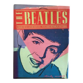 1980 Special Edition Beatles Coffee Table Book With Andy Warhol Cover and Jacket Cover Poster by Geoffrey Stokes For Sale