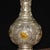 Metal Vintage Silver-Gilt Copper Vase With Calligraphy Motif - Asian Altar Vessel For Sale - Image 7 of 9