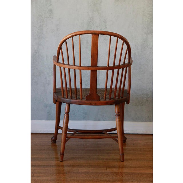 English Early 19th Cabriole Leg Windsor Armchair For Sale - Image 3 of 12