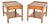 Vintage Georgian Style Side Tables in Yew Wood, 1950, Set of 2 For Sale