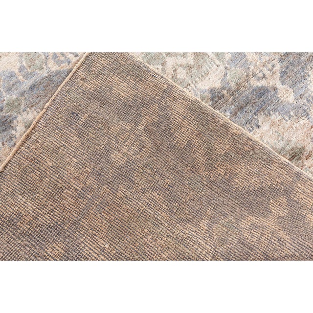 Contemporary Mallow Mint Abstract Handmade Rug by Doris Leslie Blau For Sale - Image 9 of 9
