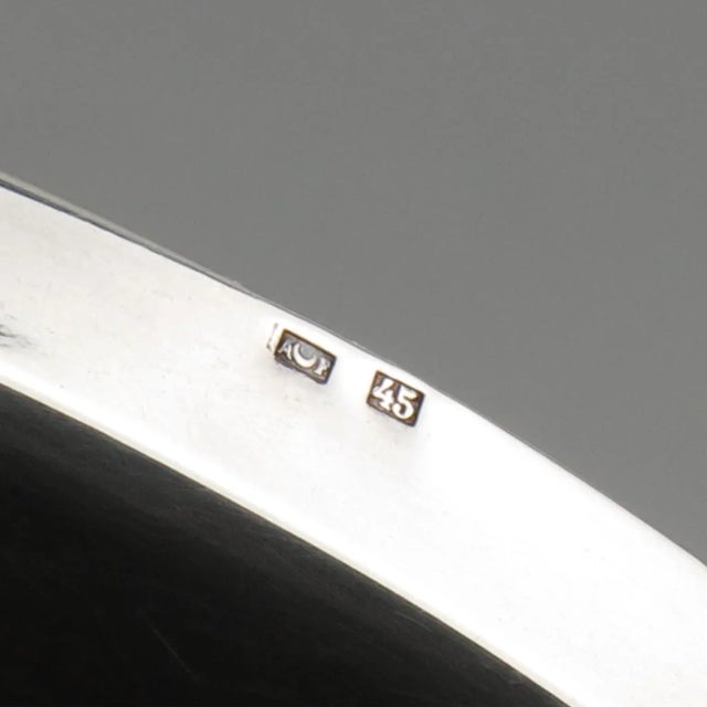 Silver Art Deco Modernist Silver Plate Decorative Bowl Centerpiece For Sale - Image 8 of 8