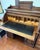 Antique Walnut Roll Top Desk, Many Drawers & Cubby Holes, Leather Mat For Sale - Image 10 of 12