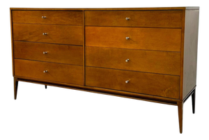 Paul McCobb Planner Group 8-Drawer Dresser for Winchendon Furniture – Mid-Century Modern Solid Maple Lowboy Credenza .