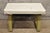 Vintage Mid Century Modern Green Painted Art Deco Vanity Bench Stool Ottoman For Sale - Image 9 of 9