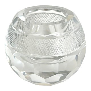 19th C English Cut Crystal Match Striker For Sale