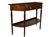 A late 18th-C. mahogany console table with one frieze drawer. Features fancy crotch mahogany veneers, solid wide board...